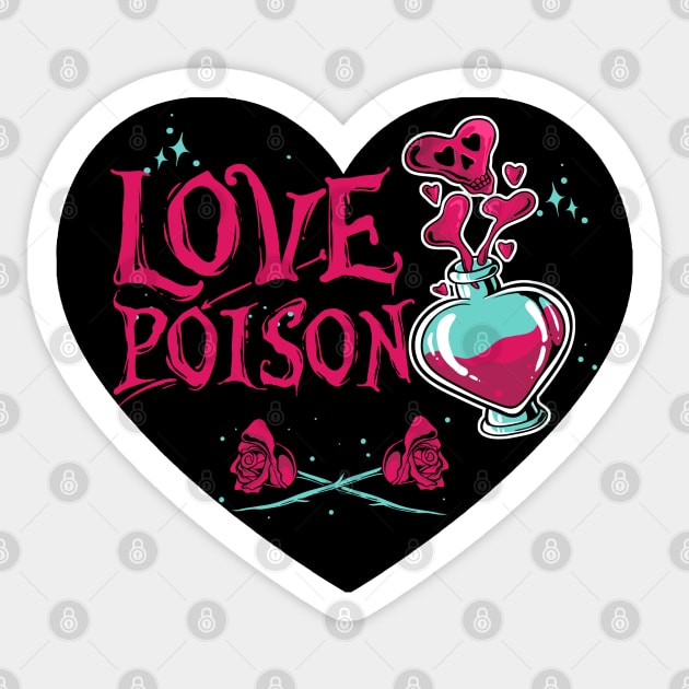 Love Poison Sticker by Rockadeadly